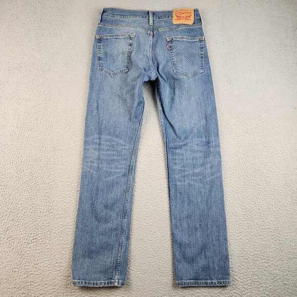 Levis 513 Jeans Mens 30x30 Blue Slim Fit Straight Leg Denim Stretch Cotton Blend - Picture 2 of 8